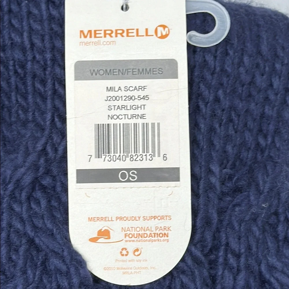 Merrell Navy Knit Scarf